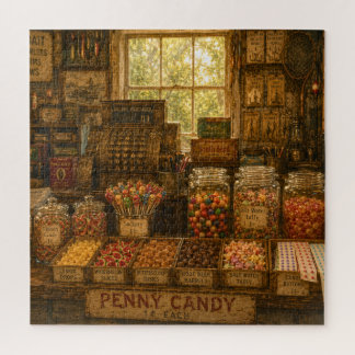 Penny Candy Counter Jigsaw Puzzle