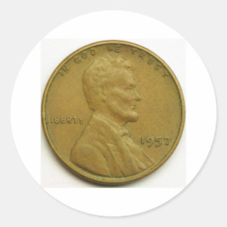penny classic round sticker