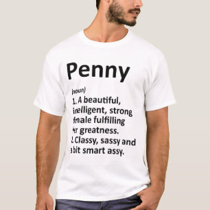 Penny Definition Personalised Name Funny Christmas T-Shirt