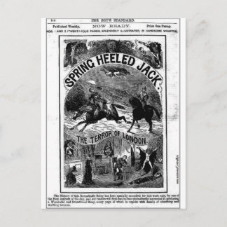 penny dreadful - spring-heeled jack postcard