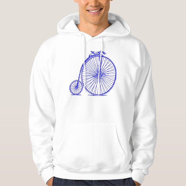 Penny Farthing - Blue Hoodie (Front)