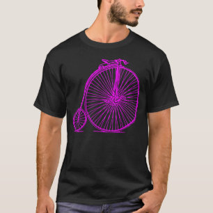 Penny Farthing - Magenta T-Shirt