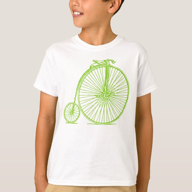 Penny Farthing - Martian Green T-Shirt (Front)