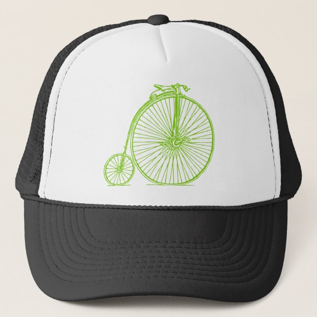 Penny Farthing - Martian Green Trucker Hat (Front)
