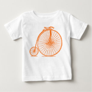 Penny Farthing - Orange Baby T-Shirt