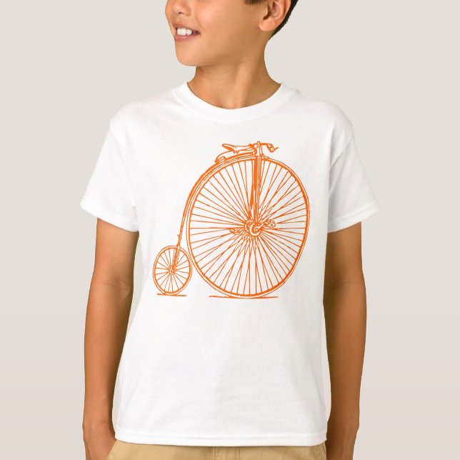 Penny Farthing - Orange T-Shirt (Front)