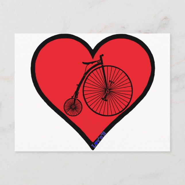 penny farthing postcard (Front)