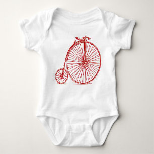 Penny Farthing - Ruby Red Baby Bodysuit