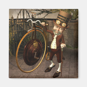 Penny Farthing Steampunk Magnet