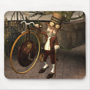 Penny Farthing Steampunk Mouse Pad