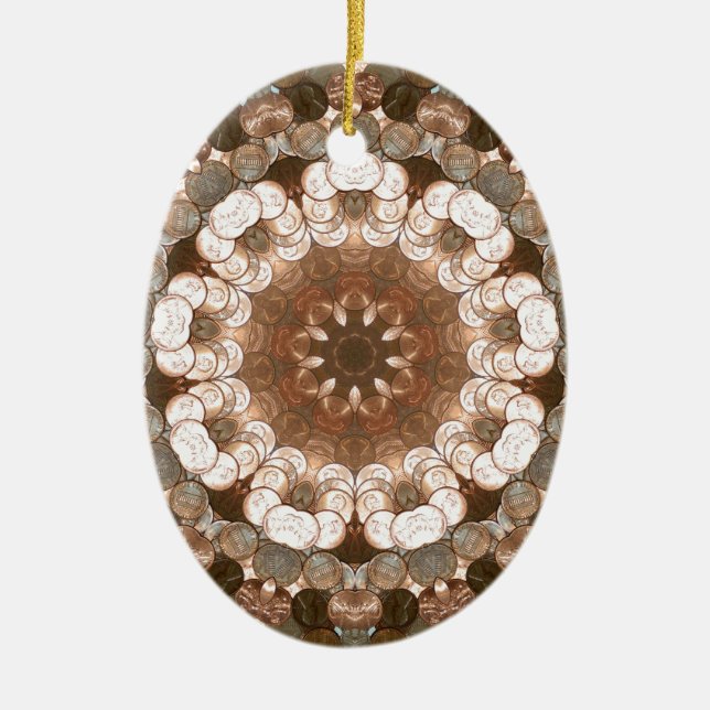 Penny Flower Nov 2012 Ceramic Ornament (Front)