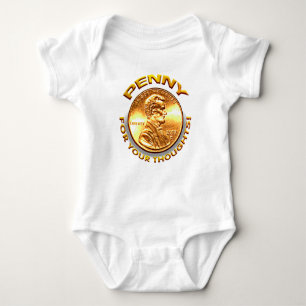 Penny for your thoughts! baby bodysuit
