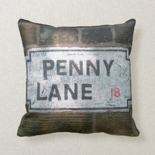 Penny Lane Street Sign Cushion
