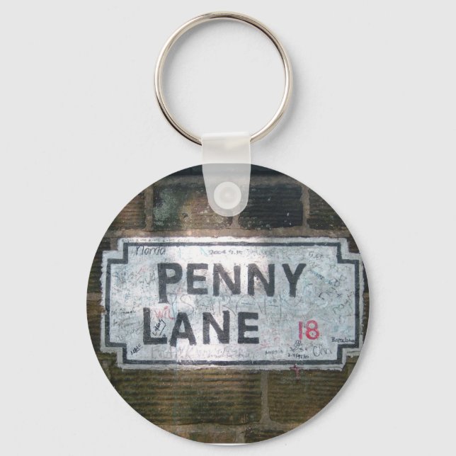Penny Lane Street Sign Key Ring (Front)