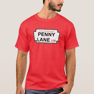 Penny Lane, Street Sign, Liverpool, UK T-Shirt