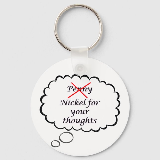 Penny/Nickel Thought Keychain (Front)
