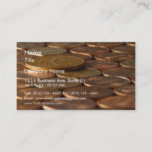 Penny Pennies Coins Money Business Card