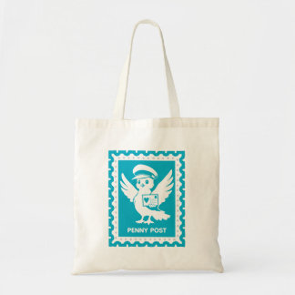 Penny Post Mascot Postage Stamp Design Tote Bag