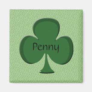 Penny Shamrock Name Magnet
