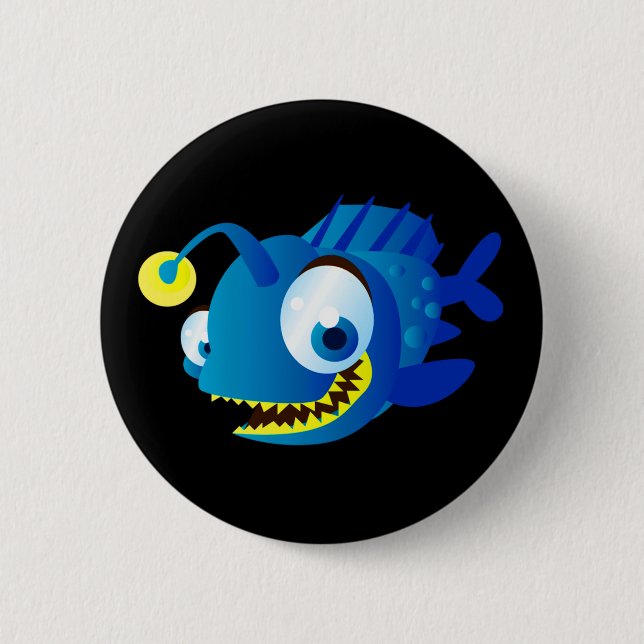 Penny The Piranha 6 Cm Round Badge (Front)