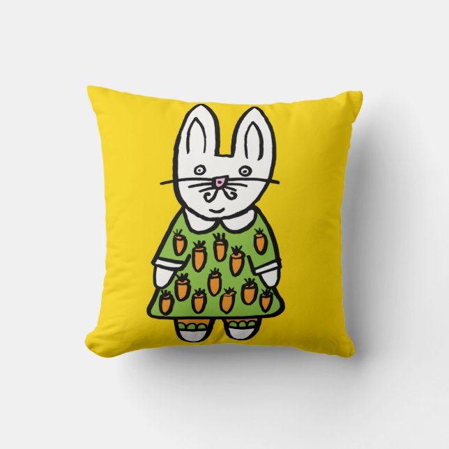 Penny the Rabbit Cushion (Front)