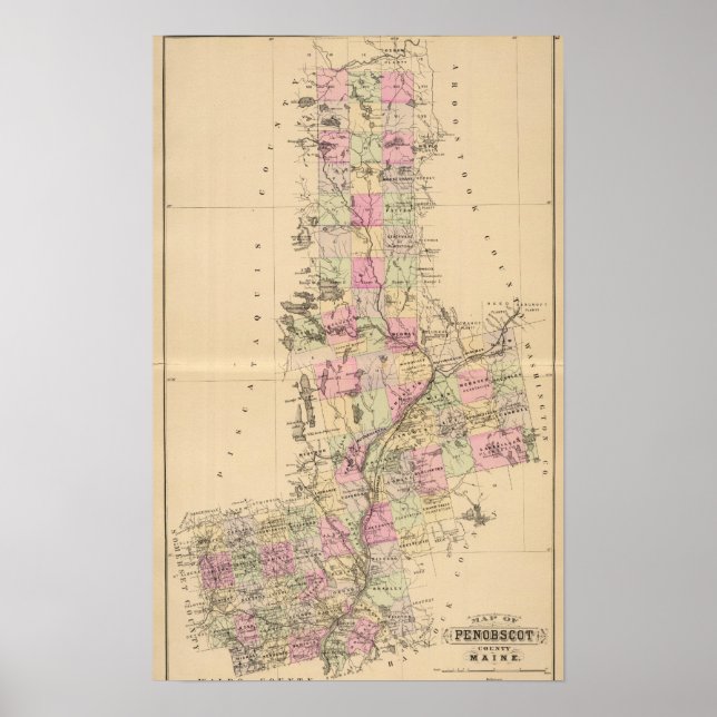 Penobscot County, Maine Poster (Front)