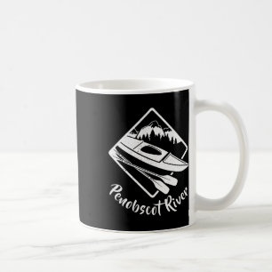 Penobscot River Maine Kayak Kayaking Boating Rafti Coffee Mug
