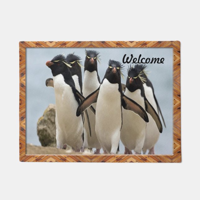 Penquin Walking Doormat (Front)