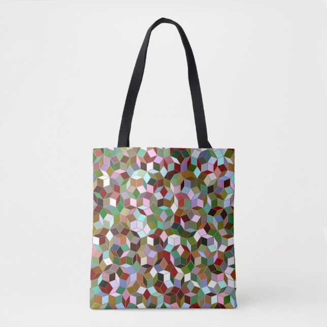 Penrose Tiling Pattern Tote Bag (Front)