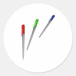 pens classic round sticker