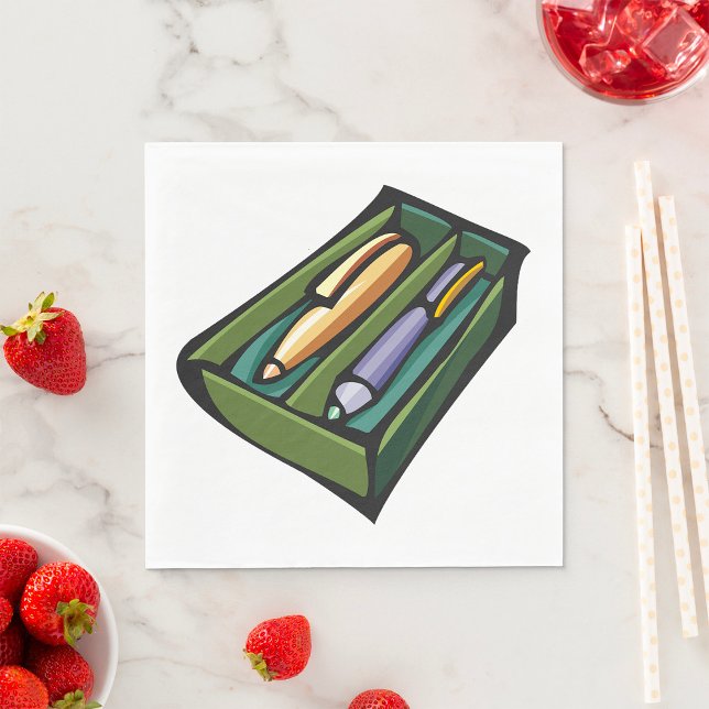 Pens In A Box Napkin (Creator Uploaded)