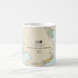 Pensacola Bay and Approaches Nautical Chart 11382 Coffee Mug
