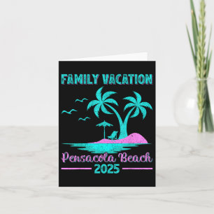 Pensacola Beach Florida Family Vacation 2025 Palm Card