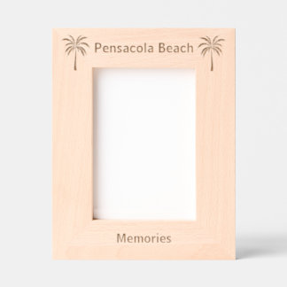 Pensacola Beach Florida Laser Engraved frame