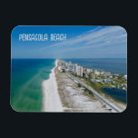 Pensacola Beach Florida Magnet<br><div class="desc">Sunny Pensacola Beach Florida as seen from above.</div>