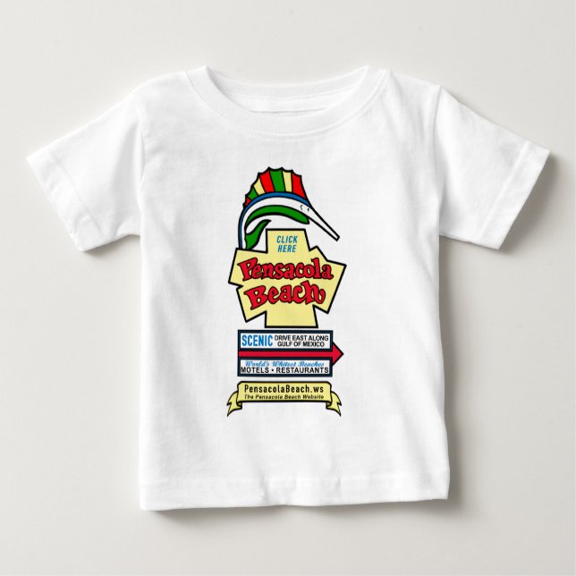 Pensacola Beach Sign Infant T-Shirt (Front)