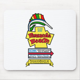 Pensacola Beach Sign Mousepad
