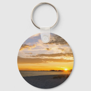 Pensacola Beach Sunset Key Ring