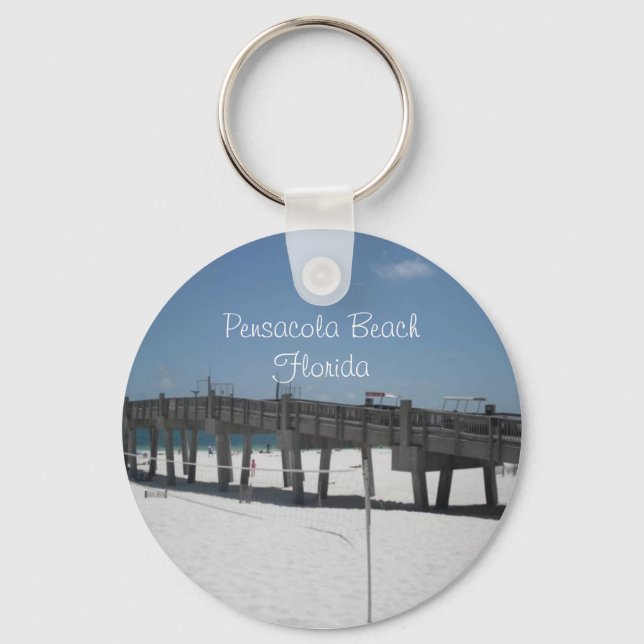 Pensacola BeachFlorida Key Ring (Front)