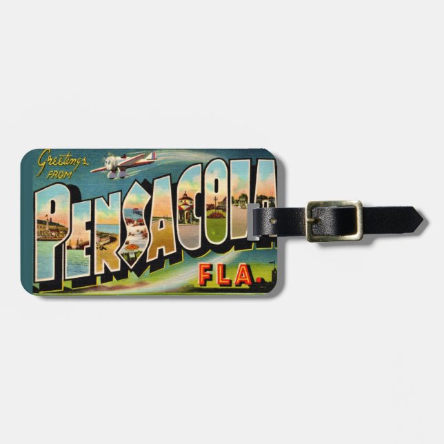 Pensacola FL Luggage Tag (Front Horizontal)
