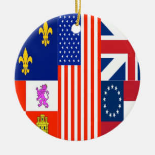 Pensacola Flag Ceramic Ornament