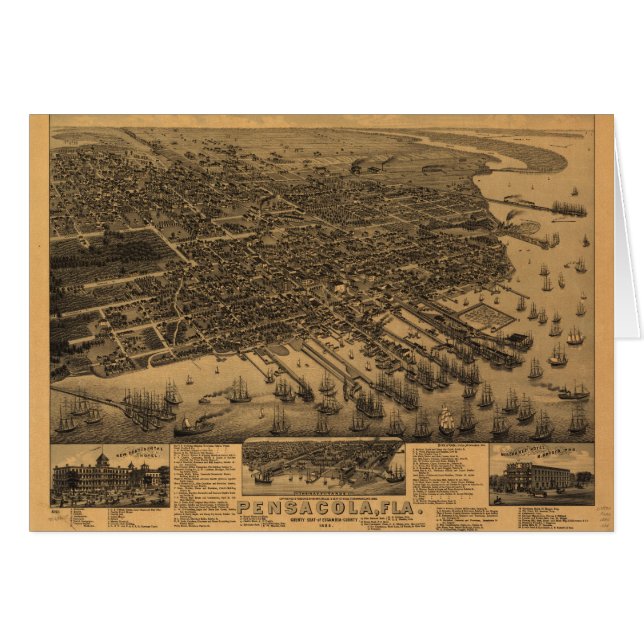 Pensacola Florida (1885) (Front Horizontal)
