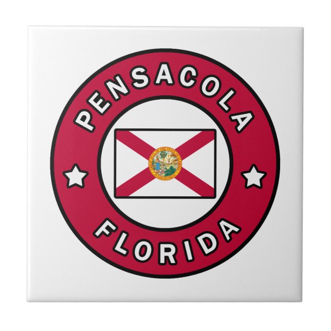 Pensacola Florida Ceramic Tile (Front)