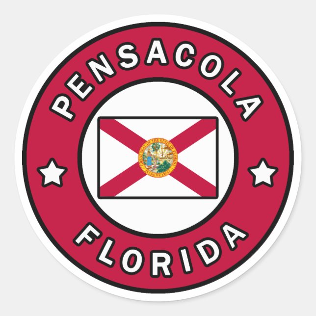Pensacola Florida Classic Round Sticker (Front)