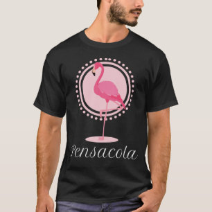 Pensacola Florida Flamingo Tropical Beach Vacation T-Shirt