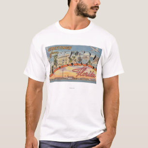 Pensacola, Florida - Large Letter Scenes 2 T-Shirt