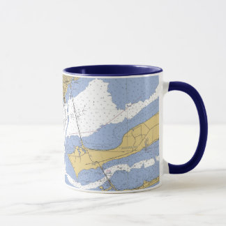 Pensacola Florida Nautical harbour chart Coffee Mug