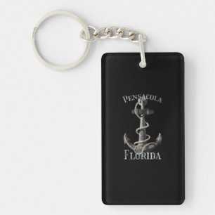Pensacola Florida Vacation Nautical Anchor Sailing Key Ring