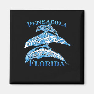 Pensacola Florida Vacation Tribal Dolphins Magnet