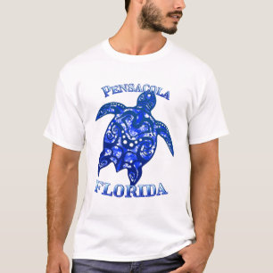 Pensacola Florida Vacation Tribal Turtle T-Shirt